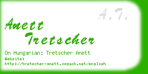 anett tretscher business card